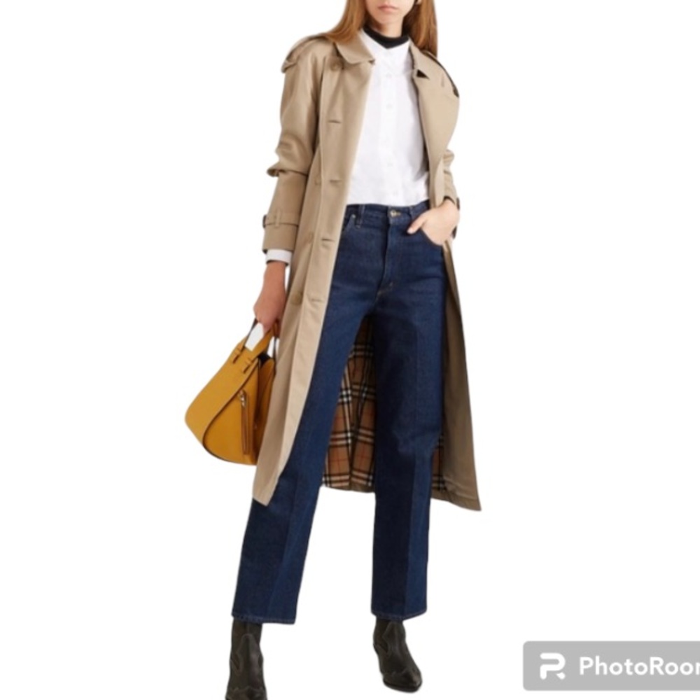 Burberry Westminster Iconic England Made Classic Trench Coat Size M